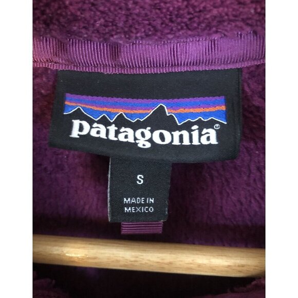 Patagonia Re-Tool SnapT Pullover Womens S Polartec Thermal Pro Fleece Violet Red - Picture 3 of 8